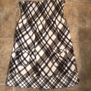 Plaid long top or can be worn as a dress!